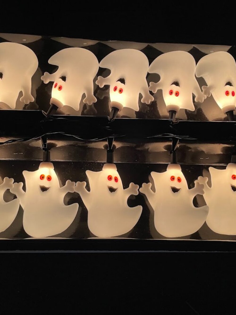 Hallmark Boo Blinkers Ghost Halloween String Lights Tested and Working